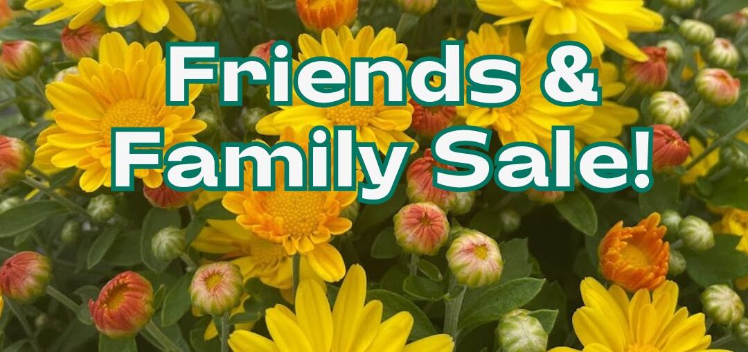 Fall Friends & Family Sale