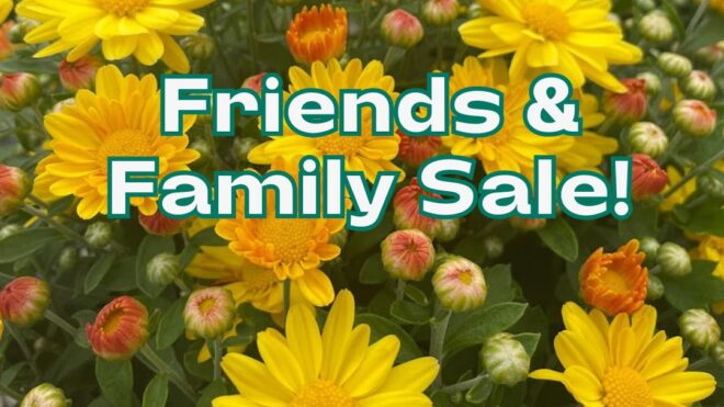 Fall Friends & Family Sale